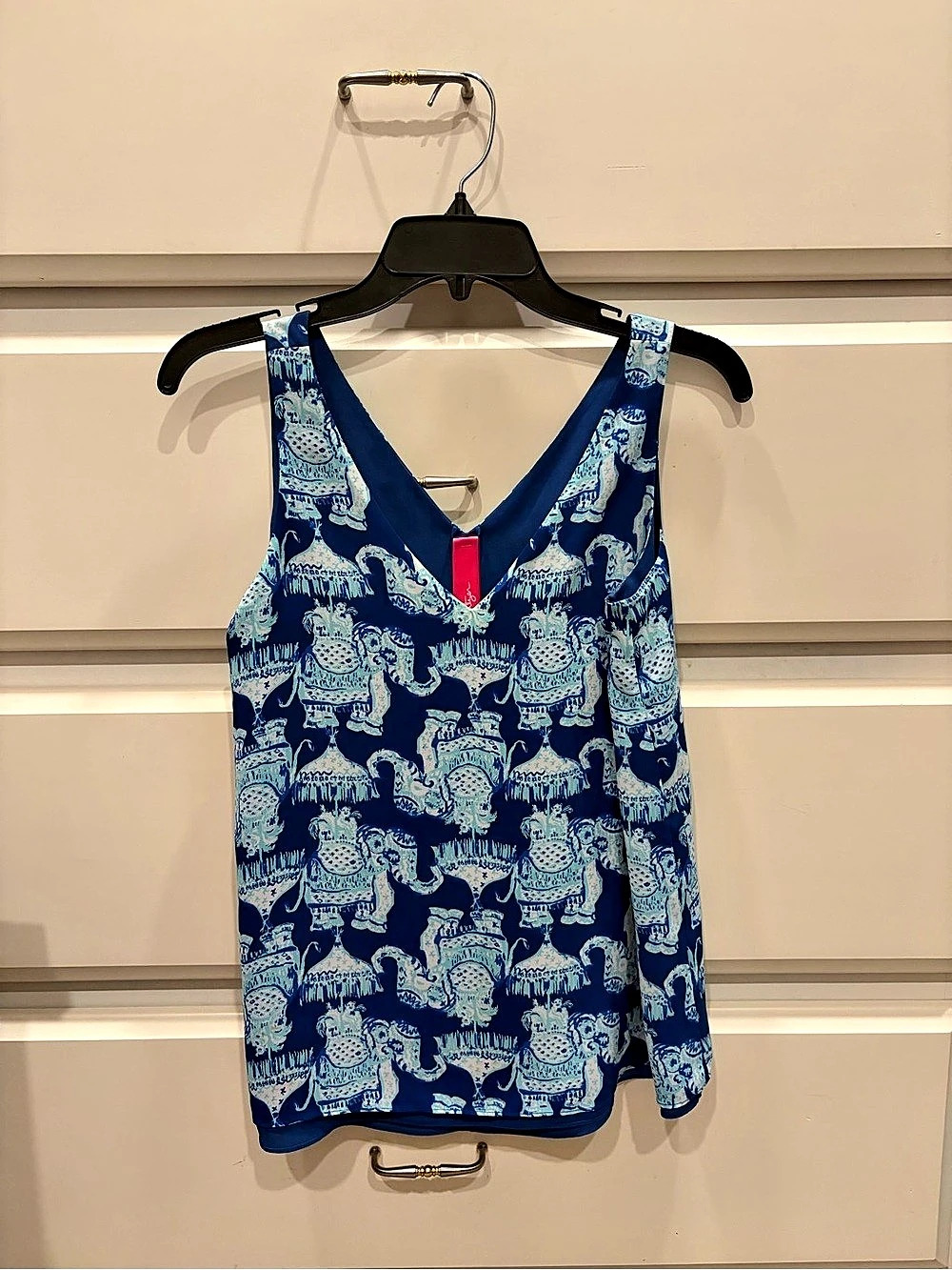 Lilly Pulitzer Florin Reversible Tank -  Joy Ride /blue. XS